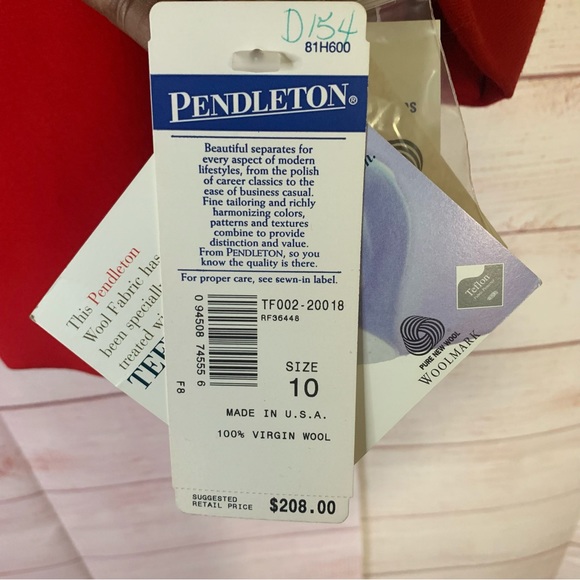 Pendleton NWT Wool Blazer Jacket Size 10 - Picture 3 of 6
